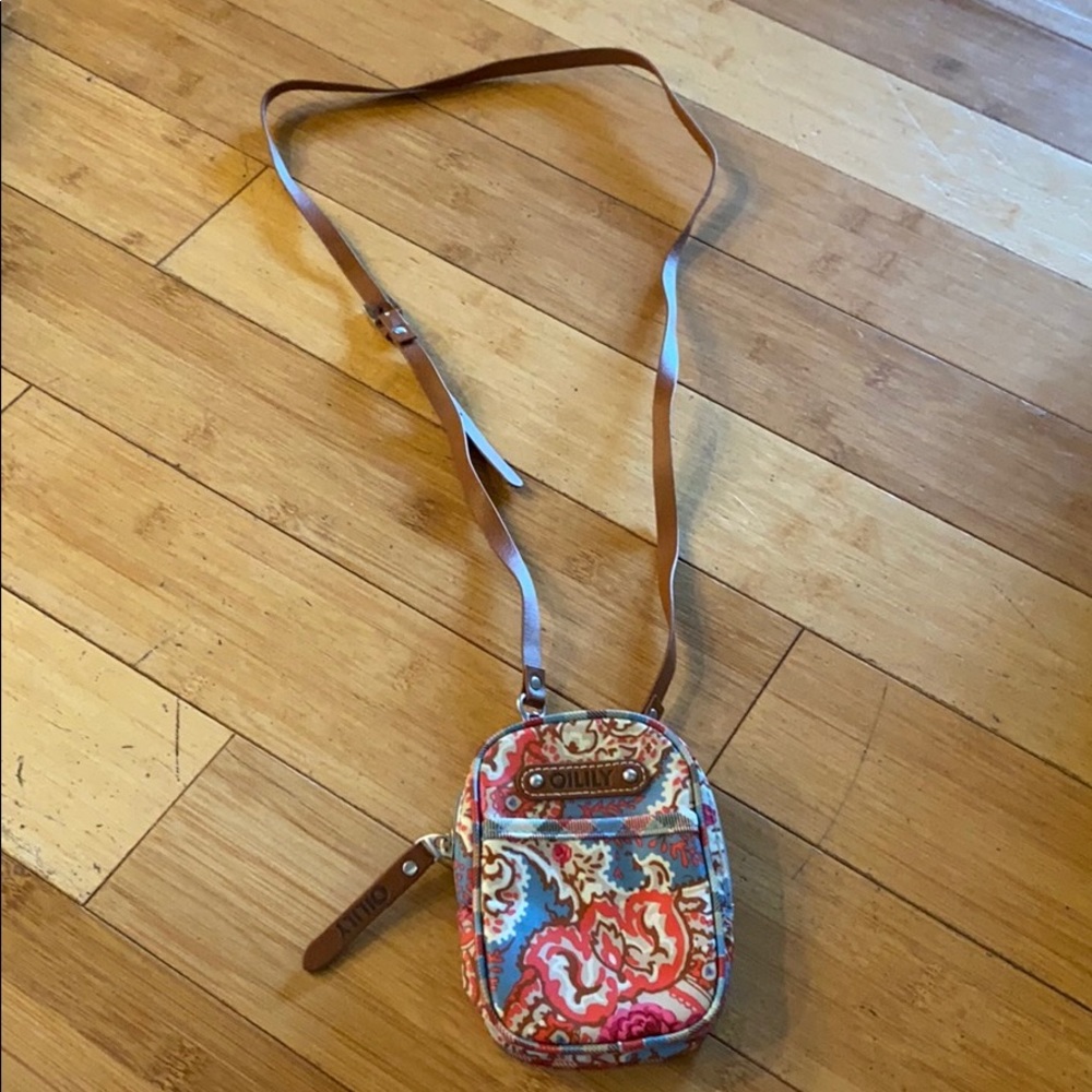 Patterned crossbody purse